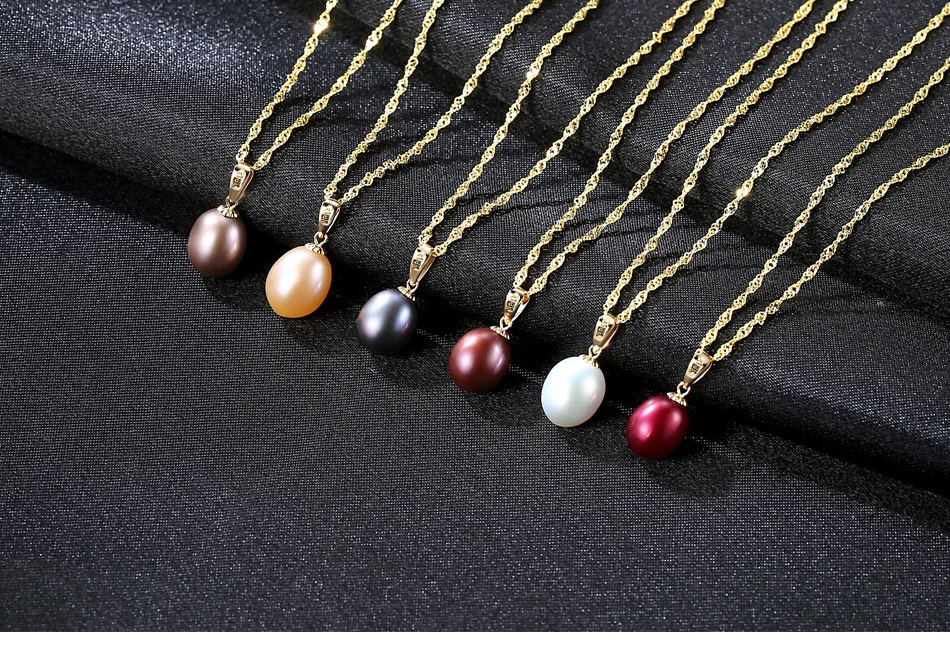 

S925 sterling silver necklace natural freshwater pearl fashion ladies necklace accessories TS03