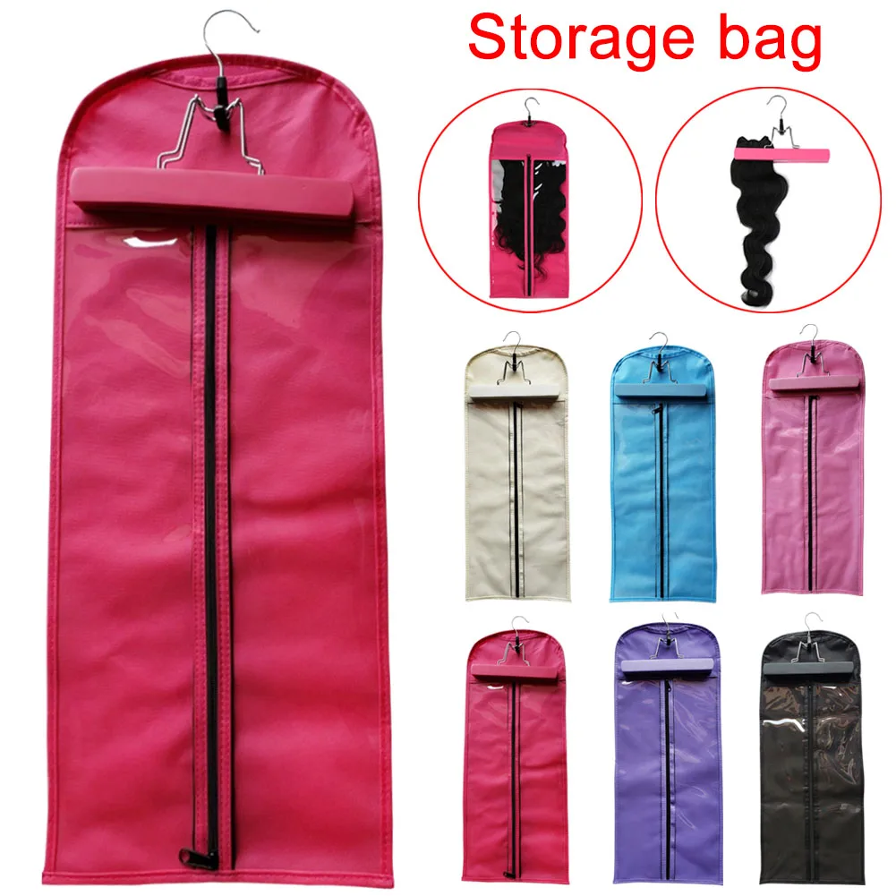 2018 Hair Extensions Storage Bag Wig Hanger Hair Extension Package Bags