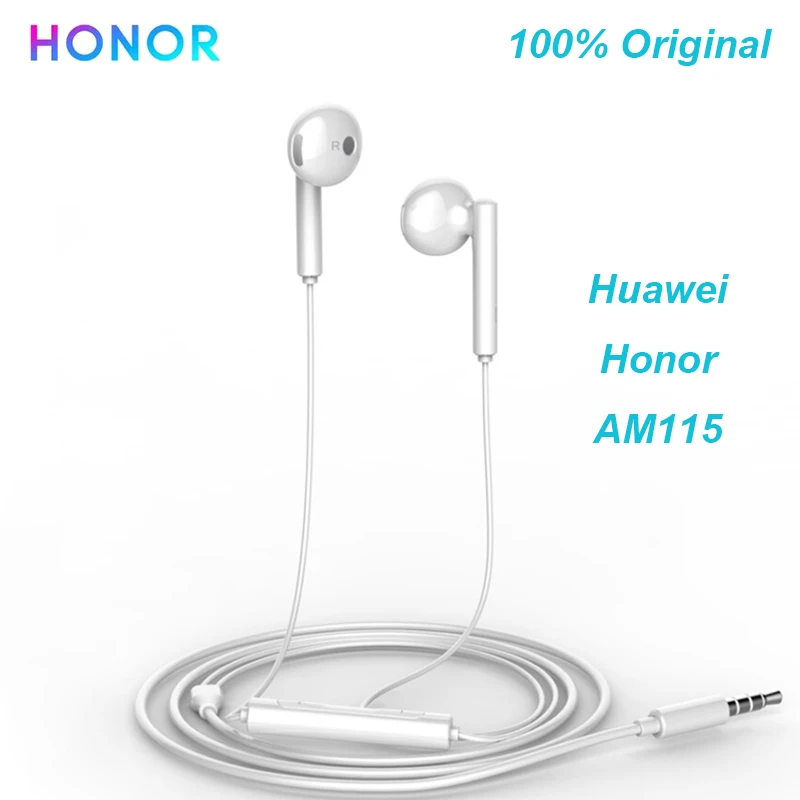Huawei Honor AM115 наушники для View 20 huawei P20 Mate20 P30 3 5 мм разъем гарнитура Проводной