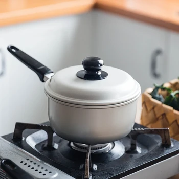 

Aluminium alloy mini steamer household thickened single handle hot small milk pot instant noodle baby sauce soup stewpan pan