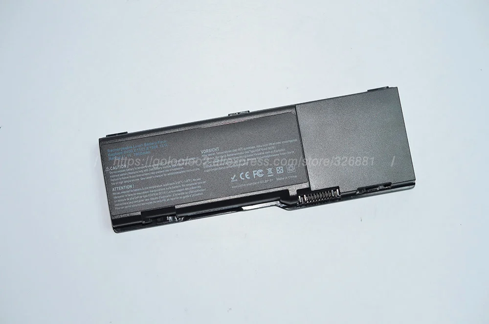 9 элементный 6600мач аккумулятор для ноутбука dell inspiron 6400 1501 e1505 pd946 pr002 rd850 rd855 rd857 td344