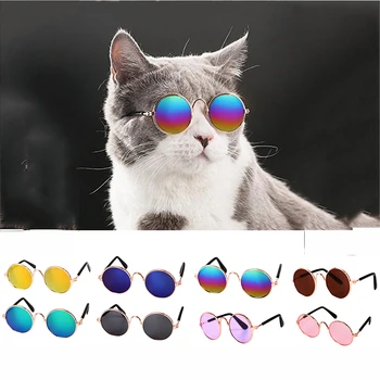 

1PC Lovely Pet Cat Glasses Dog Glasses Pet Products For Little Dog Cat Eye-wear Dog Sunglasses Photos Pet Accessoires