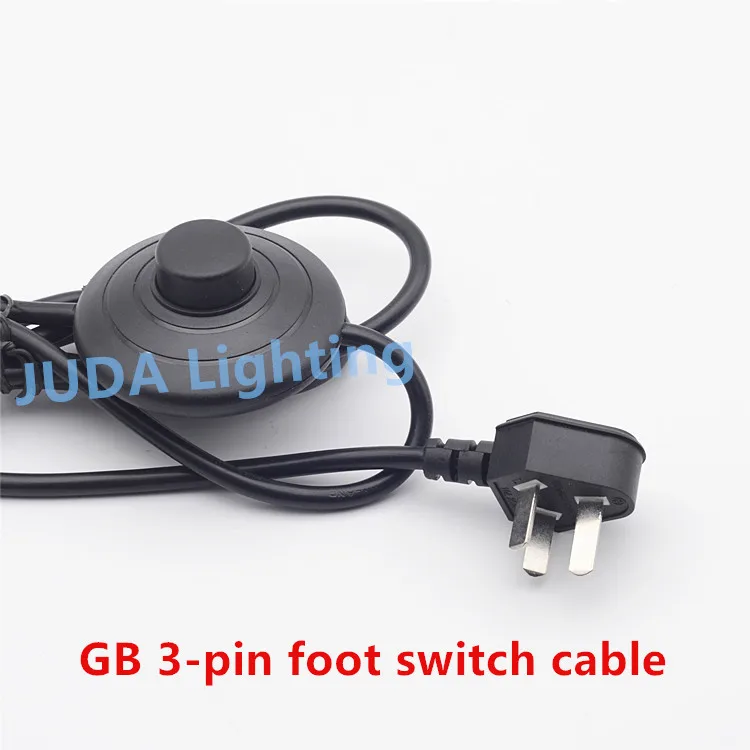 GB 3 pins lamp power cord with foot switch cable wire for ...