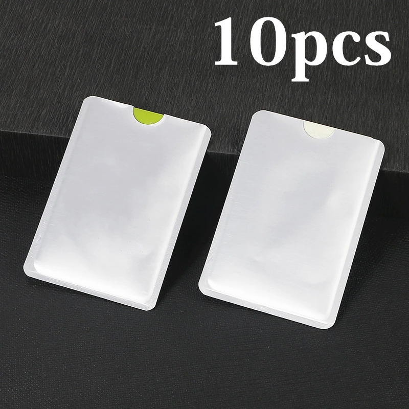 

10pcs Anti Rfid Wallet Blocking Reader Lock Bank Card Holder Id Bank Card Case Protection Metal Credit NFC Holder Outdoor Tools