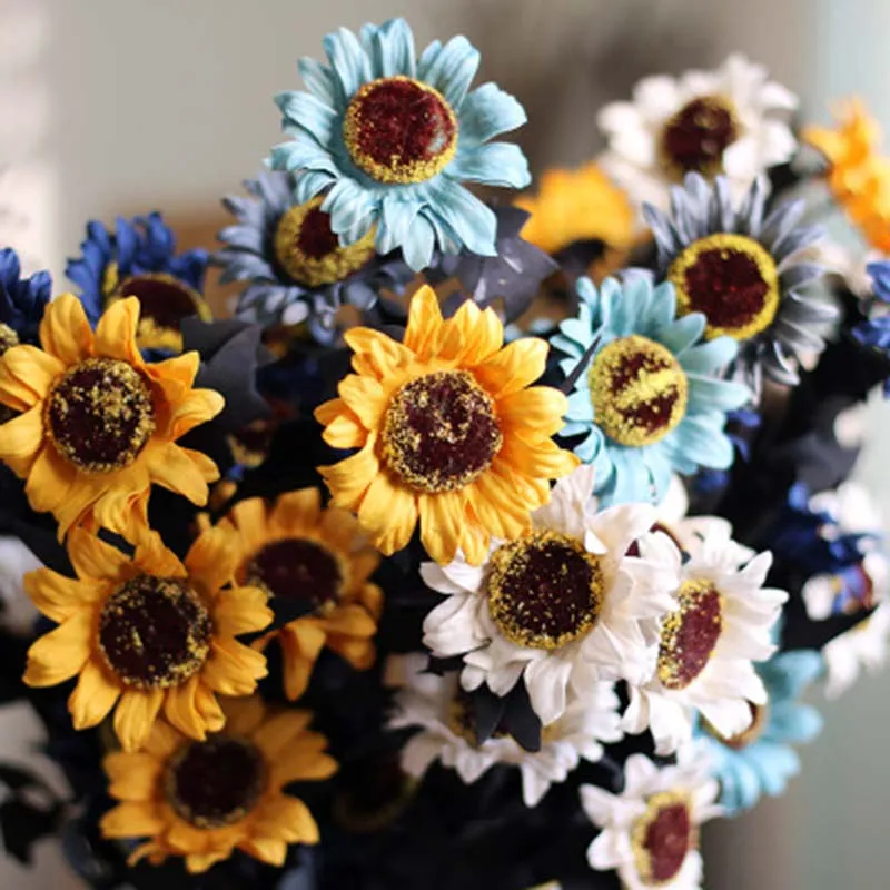 Buy Artificial Sunflower Silk Flowers Flower Floral