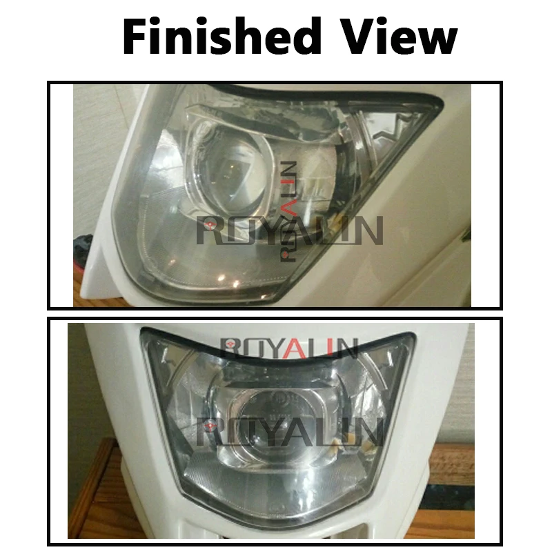 ROYALIN мотоцикл H1 Bi xenon HID Мини проектор фары объектив 2 0 дюймов Автомобильный