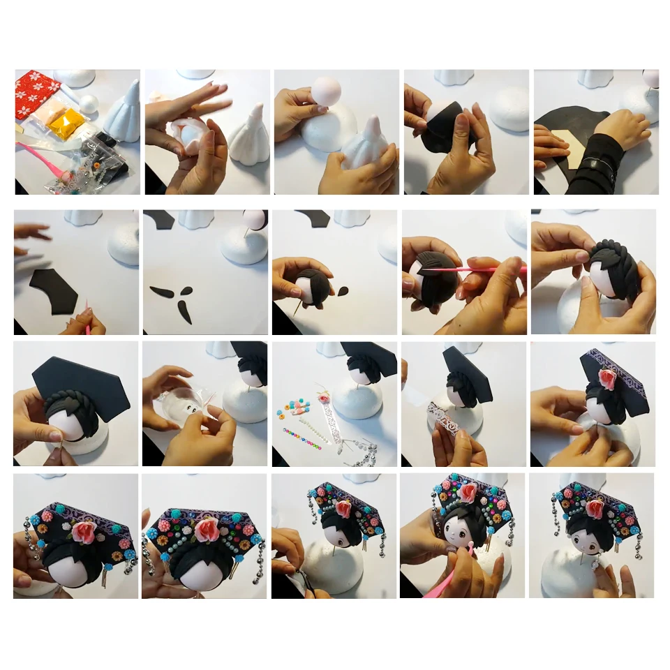 Soft Clay Slime Doll Set DIY Colorful Clay Chinese Style Doll With Dress Handwork Clay New Arrival Slime Supplies DOLLRYGA Soft Clay Slime Doll Set DIY Colorful Clay Chinese Style Doll With Dress Handwork Clay New Arrival Slime Supplies DOLLRYGA