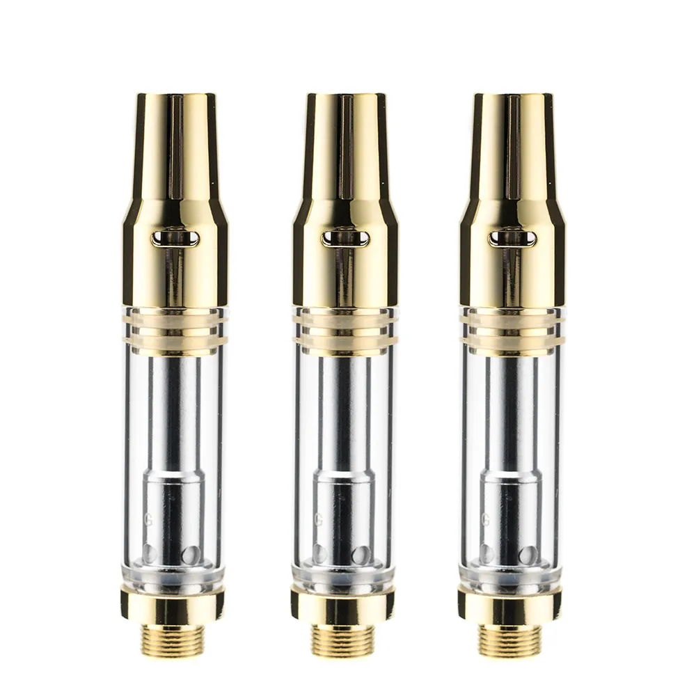 

10pcs/pack CBD Vape Tank V15 1.0ml Glass 1.2ohm Resistance Electronic Cigarette Atomizer Top Airflow
