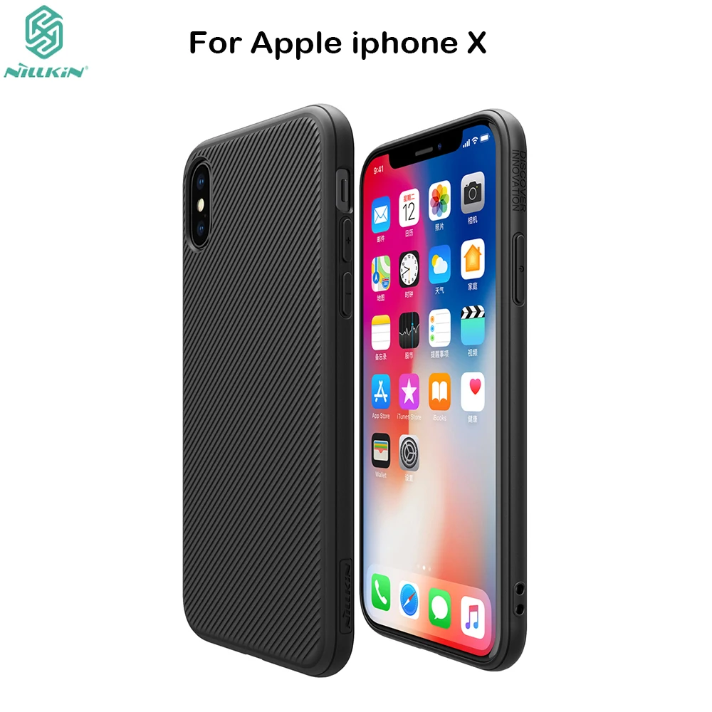

For apple iphone X Case Nilkin ETON Hard PC Plastic + Soft TPU Phone Back Cover Shell for iPhone 7 iphone 8 cover case hoesje