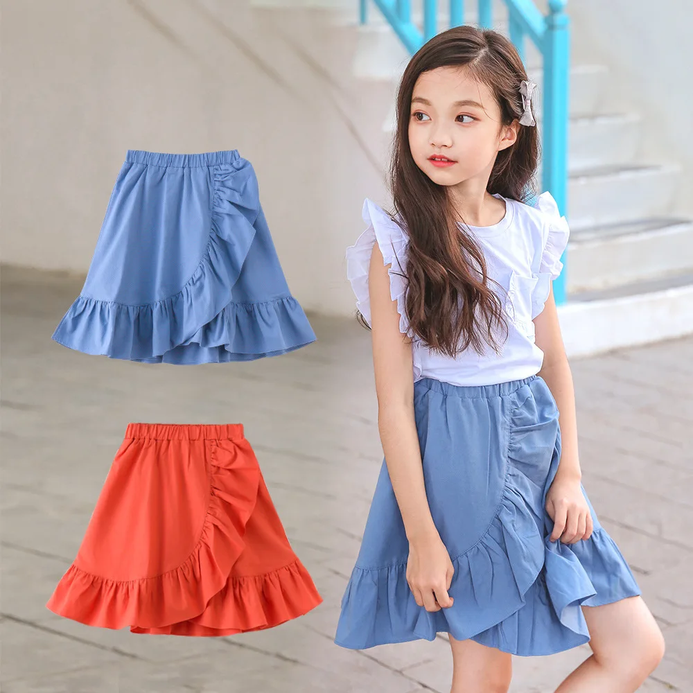 Kids Skirts 2019 New Girls Summer Skirt Princess Baby Girl Ruched Skirt