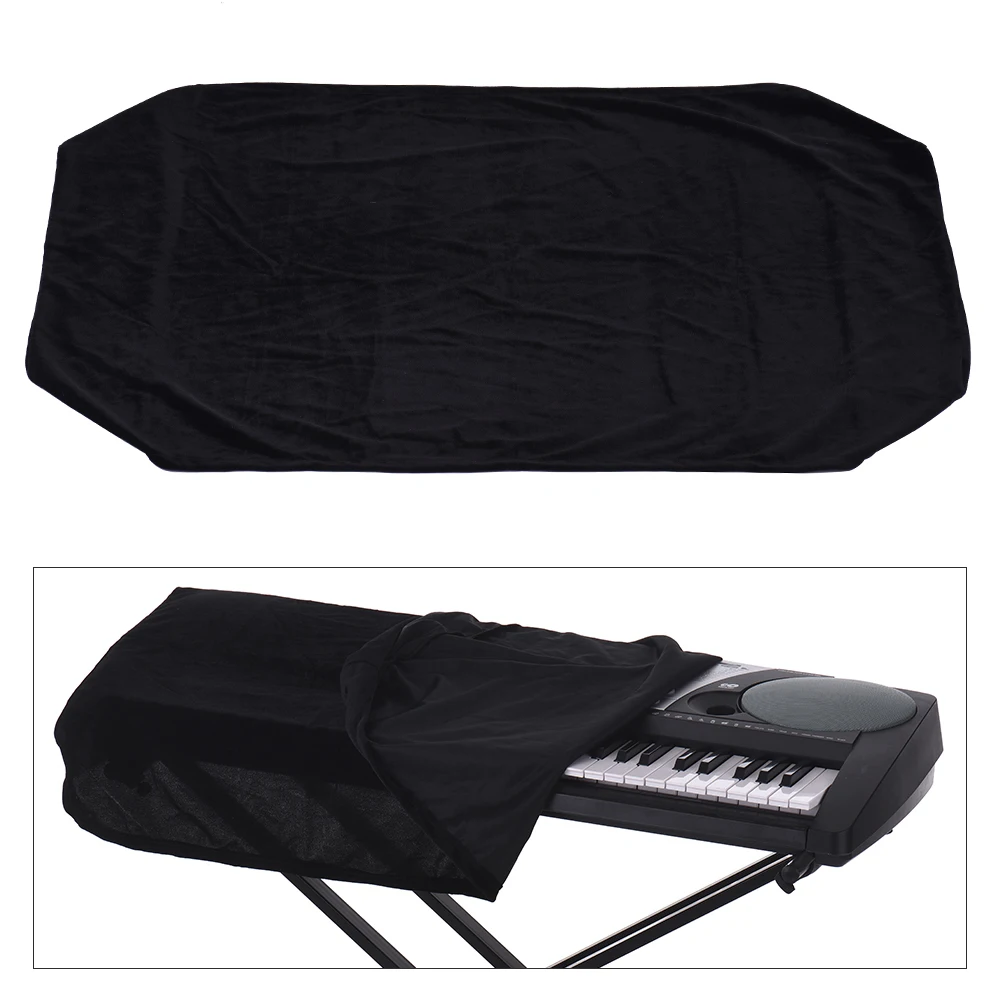 61/76 Keys Electronic Piano Keyboard Dust Cover Black Soft Cloth Anti