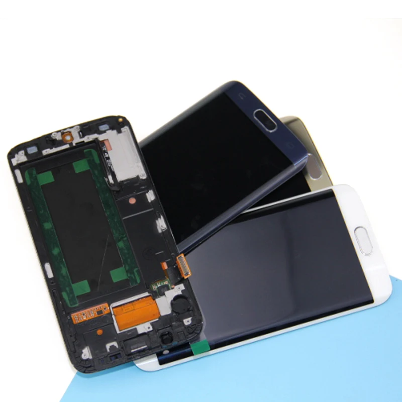 Для samsung Galaxy S6 Edge S6Edge lcd G925 G925F SM дисплей сенсорный экран дигитайзер в сборе для