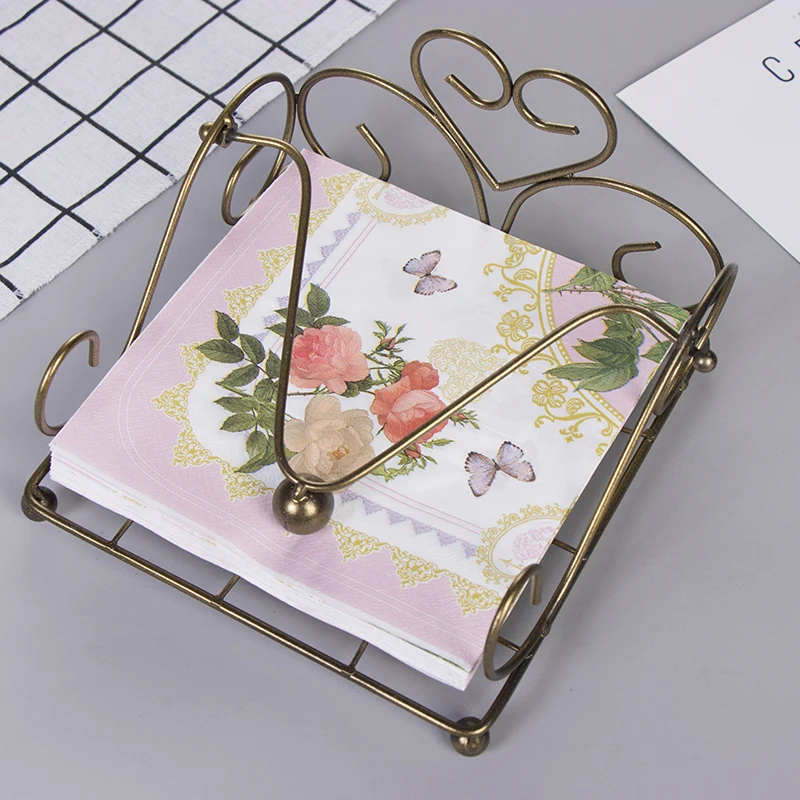 

20Pcs/Pack Hot Sale Butterfly Floral Paper Napkins Flower Festive & Party Tissue Napkins Decoupage Decoration Paper