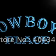 LB756-Cowboys место пивной паб клуб светодиодный неоновый свет знак