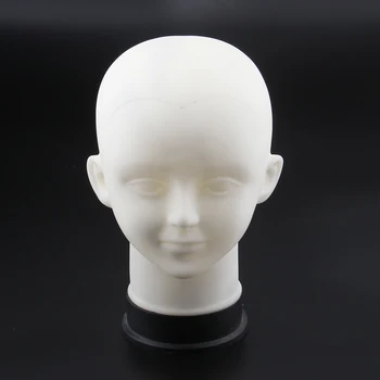 

Pro Male Men PVC Bald Cosmetology Mannequin Mankind Head Massage Makeup Practice Model with black plastic base and mounted hole