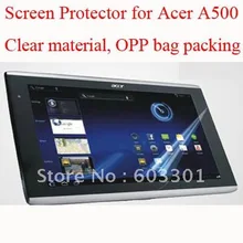 5 шт./партия для acer Iconia Tab A500 защита экрана, Защита экрана для acer A500, для acer A500 защита экрана, сумка из полипропилена