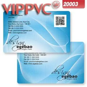 

a20003 card template Plastic business card- 85.5X54X0.38mm one-faced printing