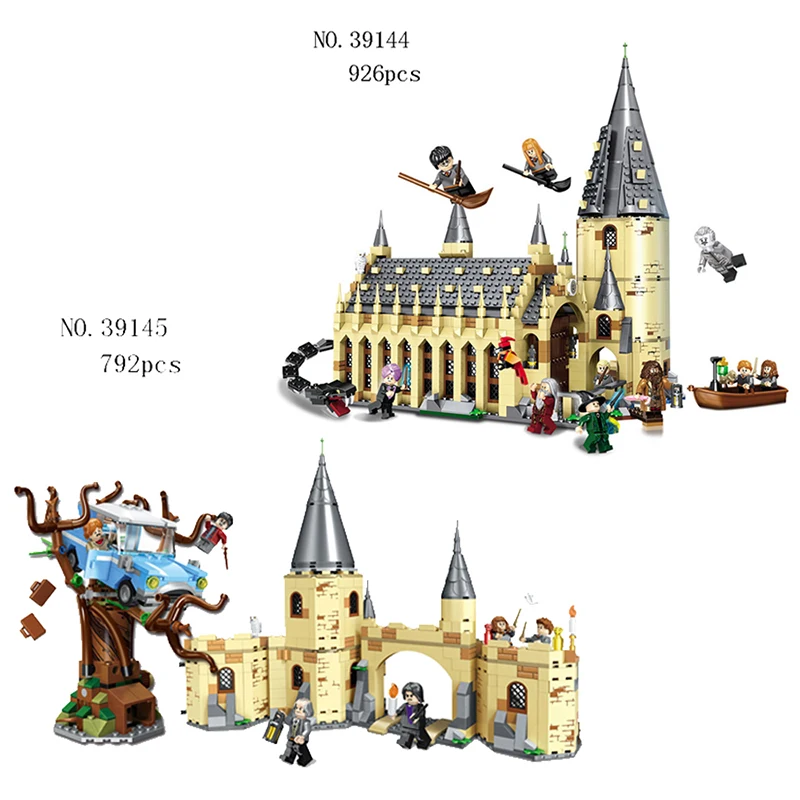 

Compatible Legoingly Harry Potter Serices Building Blocks Hogwarts Great Hall Educational Model Toys For Children Birthday Gifts