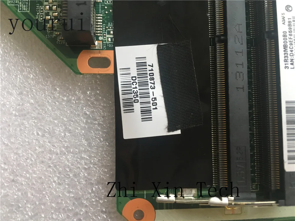 Yourui 710873-001 710873-501 710873-601 DAR33HMB6A1 для hp павильон G4-2000 G6-2000 Laaptop материнская плата с i3-3110M Процессор DDR3