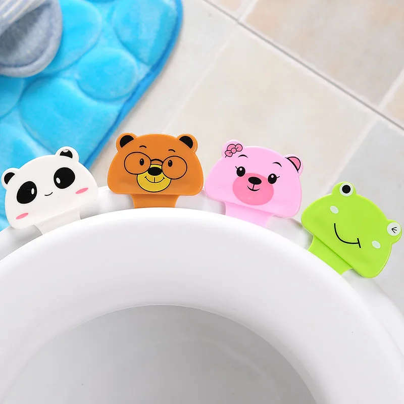 

2pc Foldable Toilet Closestool Seat Handle Toilet Seat Cover Lifter Sanitary Seat Cover Lifting Device With Adhesive L137