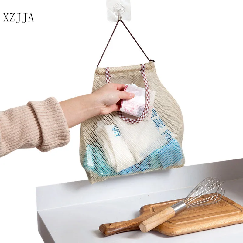 XZJJA متعددة الأغراض المطبخ البصل البطاطس الطماطم تخزين شنقا سلة الفاكهة الثوم الزنجبيل كيس النفايات تنظيم حقيبة صغيرة بتصميم مخرّم XZJJA متعددة الأغراض المطبخ البصل البطاطس الطماطم تخزين شنقا سلة الفاكهة الثوم الزنجبيل كيس النفايات تنظيم حقيبة صغيرة بتصميم مخرّم
