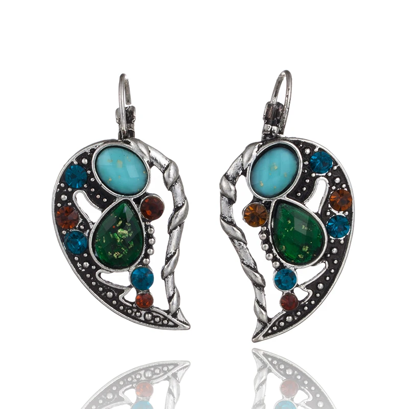 

New Design Patchwork Vintage Rhinestone Drop Earrings Set for Women Fashion Earrings with Stones Women Jewelry Accessories Gifts