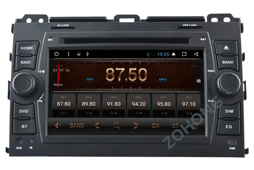 Best 2 din PIP Split Screen Android Car DVD Player GPS for Toyota Prado 120 Land Cruiser 120 CAR Navigation Radio RDS BT WIFI Map 21