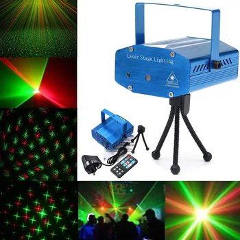 

LED Lights Sound Activated Disco DJ Party Light Mini Auto Flash Stage Lights with Remote Control CLH@8