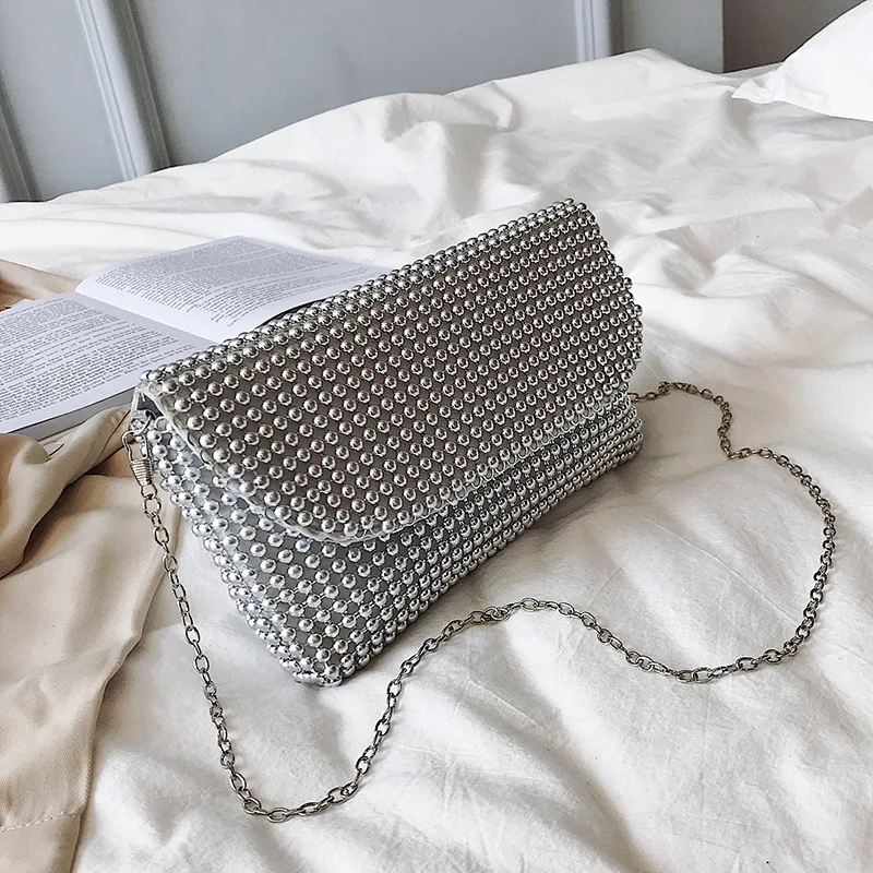 

2019 summer fashion new clamshell square bag Quality PU leather Women's Designer Handbag Chain shoulder messenger bag wallet