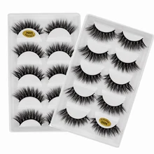 5 пар норковых ресниц натуральные норковые ресницы ручной работы накладные ресницы большого объема крест-накрест Великолепный макияж, накладные ресницы для наращивания
