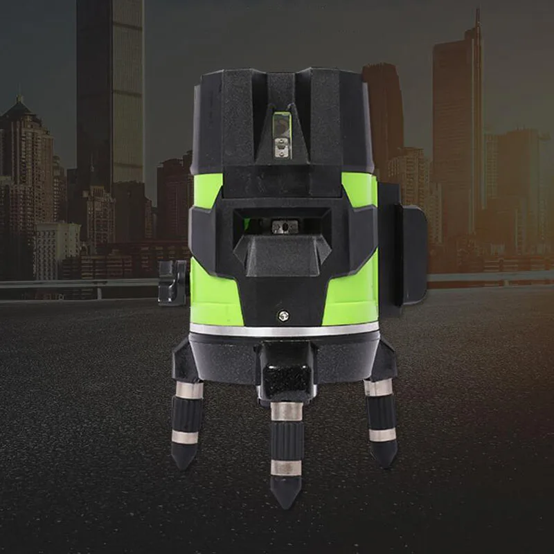 

Green Laser Level 360 Degree Rotation 3 Line Indoor And Outdoor Mode Cross Line Laser Level Meter Dual Power Supply Laser Level