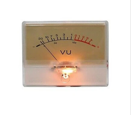 

VU meter DB Level Header Amplifier chassis Audio preamp With Backlight T-90