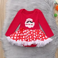 Летняя Милая Рождественская пачка для новорожденных девочек; платья с фатиновой юбкой; комбинезон; элегантное платье для свадьбы, дня рождения