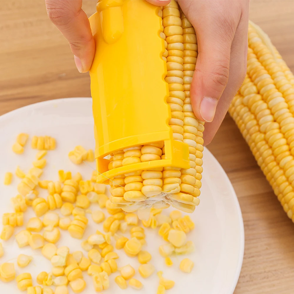 

New Creative Kitchen Corn-peeling Threshing Corn-stripper Corn Kernels Stripping Device Corn Plane Kitchen Gadgets