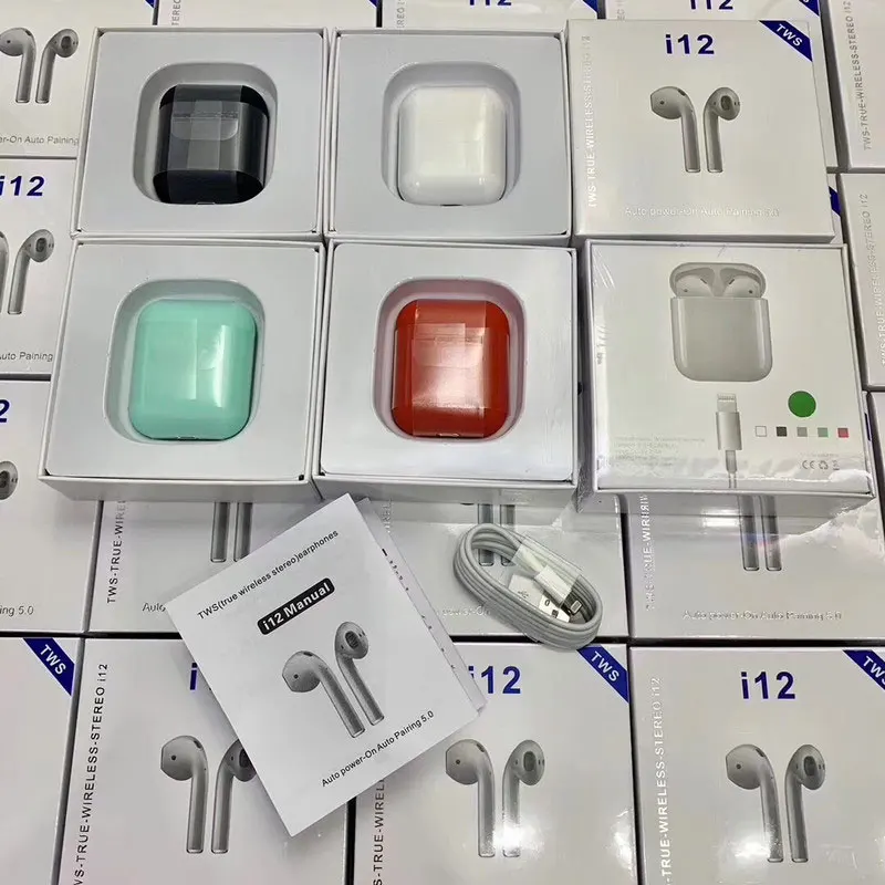 Wireless Mini Bluetooth 5.0 Earphone I12 TWS 11 Double Calls Smart Touch Earphone for iPhone I9s PK I7s I10 Earbuds Headphone (15)