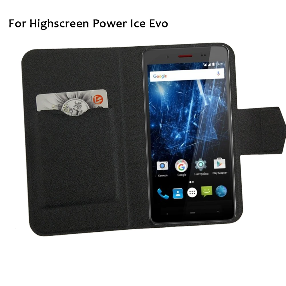 

5 Colors Hot! Highscreen Power Ice Evo Phone Case Leather Cover,Factory Direct Luxury Full Flip Stand Leather Phone Cases