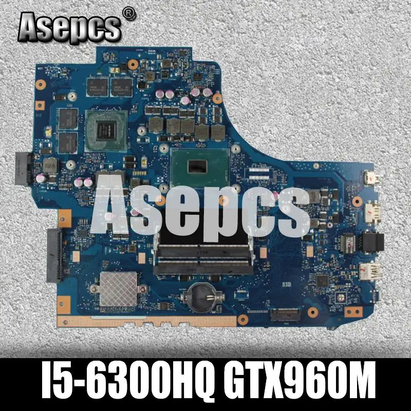 Asepcs GL752VW материнская плата для ноутбука ASUS GL752VW GL752V GL752 тестовая оригинальная материнская плата I5-6300HQ GTX960M