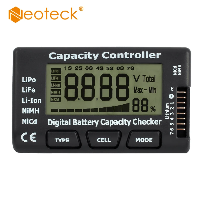 

Durable LCD Digital Battery Tester Checker Battery Capacity Voltage Checker Tester For LiPo LiFe Li Battery Checker Controller