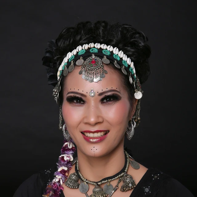 Women Ats Tribal Belly Dance Headbands Accessories Vintage National