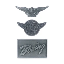 Новое поступление, мини Boeeing значок винтажная медаль серая булавка крыло дизайн Специальный индивидуальный подарок для Filght экипаж, пилот Airman