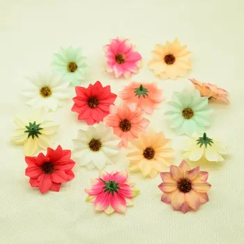 

30pcs Silk sunflower fake daisy christmas decor for home wedding accessories plastic flowers diy gifts box Artificial flowers