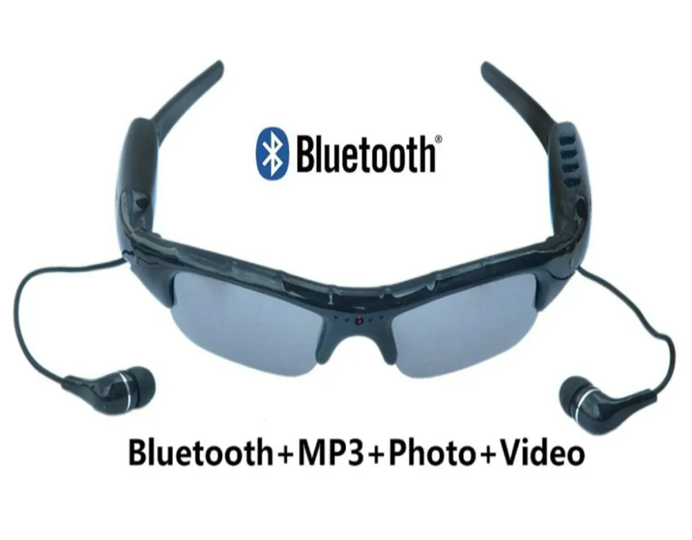 Bluetooth MP3 плеер Фото Видео Солнцезащитные очки камера мини DV видеокамера для