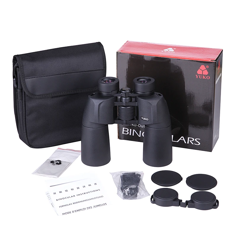Профессиональный водонепроницаемый бинокль SCOKC 15x50 мощный Монокуляр Bak4 Prism Optics