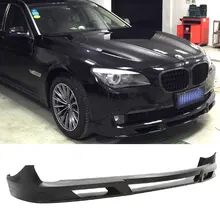 Подходит 2009 2010 2011 2012 BMW F01 F02 7 серии B7 Стиль передний бампер спойлер Подзор Неокрашенный Черный из искусственной кожи