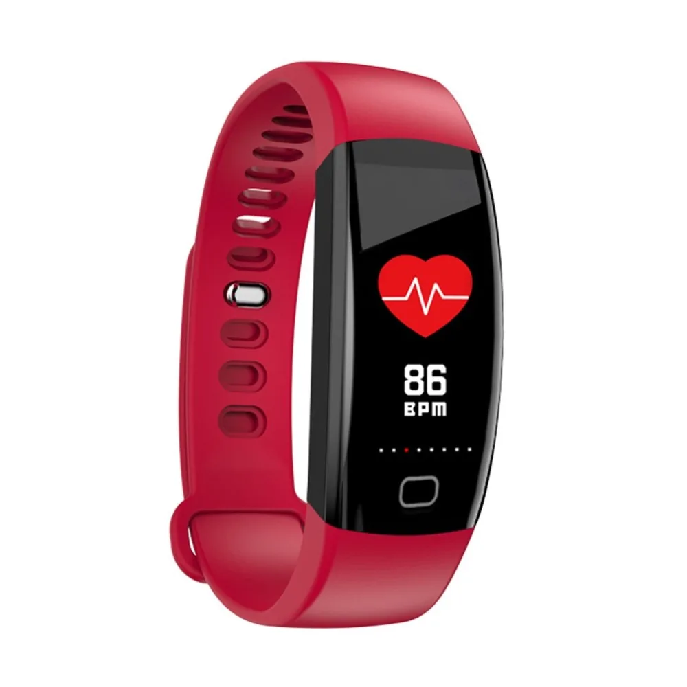 

Portable F64 Waterproof 0.96 Inch TFT Screen Sports Smart Bracelet Heart Rate Tracker Pedometer Fitness Watch Band Alarm Call