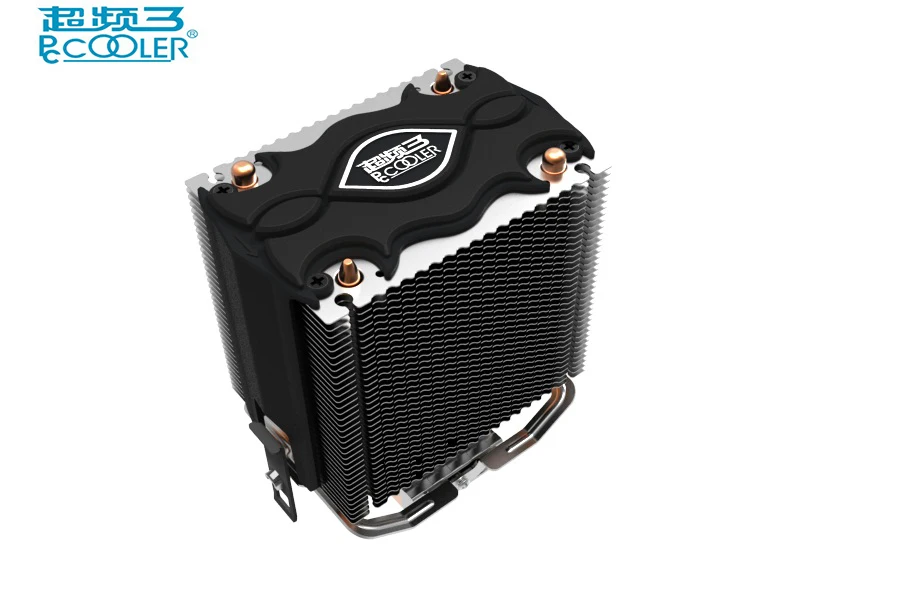 Кулер ЦП PcCooler 2 тепловые трубы 80 мм светодиодный Blu-Ray вентилятор для intel LGA775 1150 1151 1155 1156 для AMD754 AM2 AM2+ AM3 Процессор радиатора