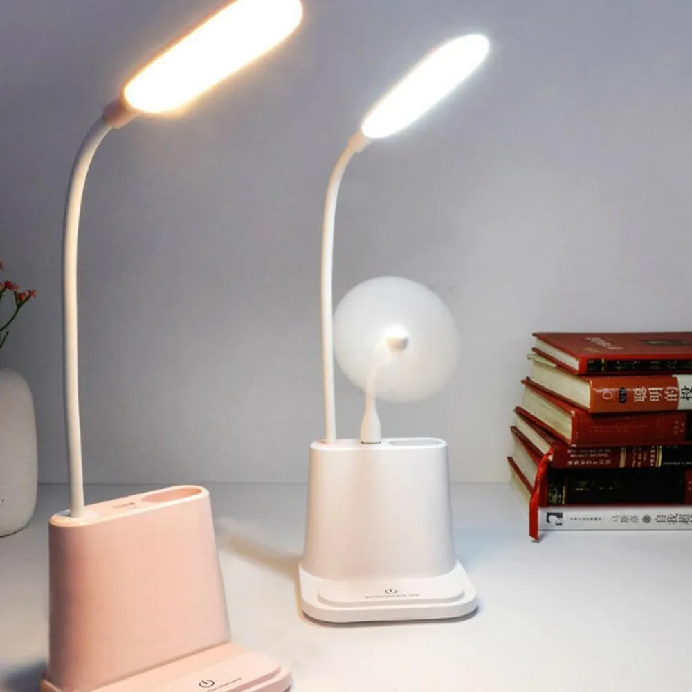 

Dimmable Led Table Lamp USB Rechargeable Adjustment for Children Kids Reading Study Bedside Bedroom Living Room Student Necessit