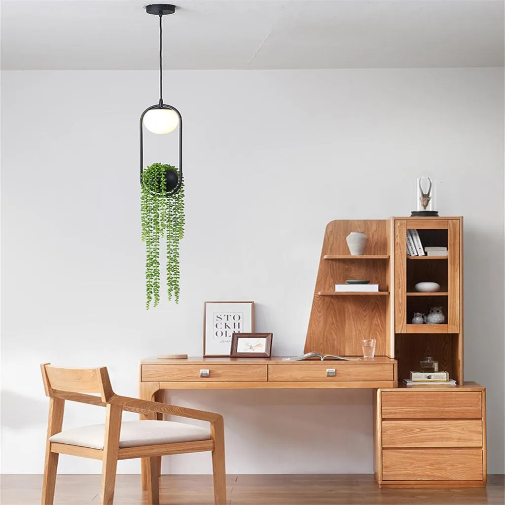 

2019 New Arrivals Nordic Plant Chandelier Flower Pot Aisle Restaurant Balcony Sky Garden LED Chand Dropshipping Best Selling