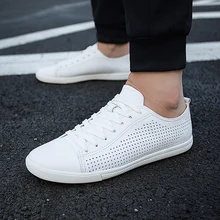 Дизайн, дышащие кожаные кроссовки, уличная мягкая мужская прогулочная обувь на шнуровке, нескользящая спортивная обувь для мужчин, прогулочная обувь