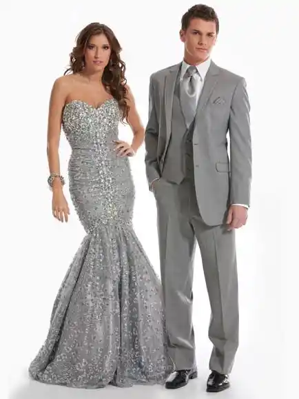 silver wedding suits for groom